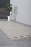 Beige flatwoven berber Moroccan rug