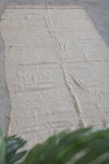 Beige flatwoven berber Moroccan rug