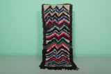 Handmade Boucherouite Moroccan Runner Shag Rug – 2.5 x 6.4 FT Vibrant Decor