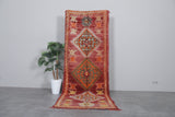 Boujaad Moroccan Runner Rug – 3.5 x 9.6 ft | Bold Vintage Hallway Rug