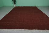 Large Moroccan Rug – Rich Solid Brown | 10 FT x 13.6 FT