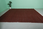 Large Moroccan Rug – Rich Solid Brown | 10 FT x 13.6 FT