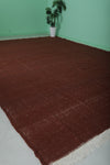 Large Moroccan Rug – Rich Solid Brown | 10 FT x 13.6 FT