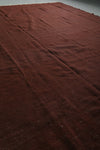 Large Moroccan Rug – Rich Solid Brown | 10 FT x 13.6 FT