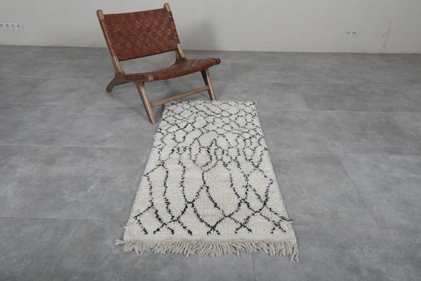 Handmade Moroccan runner rug – 2.4 FT x 4.5 FT | Unique tribal design