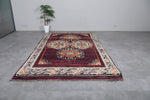 Traditional Moroccan Rug with Floral Medallion Design – 6.8 x 11.6 FT