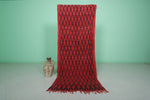 Handmade Hallway Berber Moroccan Rug - 2.8 FT X 7.4 FT | Timeless Elegance for Narrow Spaces