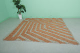 Warm-Toned Moroccan Rug - Geometric Lines | 6.9 x 7.9 ft