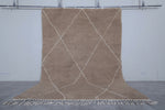 Light Brown Moroccan Rug – Custom Trellis Design