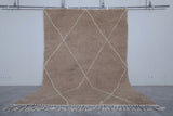 Light Brown Moroccan Rug – Custom Trellis Design