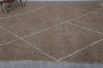 Light Brown Moroccan Rug – Custom Trellis Design