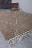 Light Brown Moroccan Rug – Custom Trellis Design