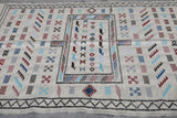 Amazing flatwoven moroccan berber rug