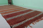 Moroccan Kilim Rug - 5 FT X 11.9 FT - Traditional Handmade Berber Design