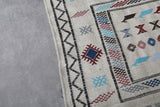 Amazing flatwoven moroccan berber rug