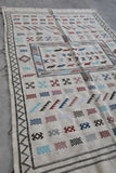 Amazing flatwoven moroccan berber rug