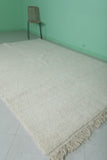 6.7 x 10.1 FT Moroccan Rug - Classic Ivory Shag