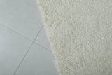 6.7 x 10.1 FT Moroccan Rug - Classic Ivory Shag