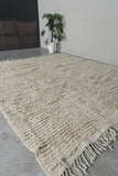 Large Moroccan beige Rug 7.8 x 9 ft - Handwoven Berber Style