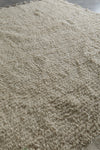 Large Moroccan beige Rug 7.8 x 9 ft - Handwoven Berber Style