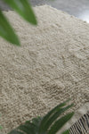Large Moroccan beige Rug 7.8 x 9 ft - Handwoven Berber Style