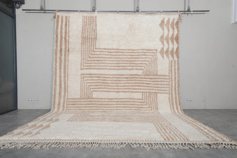 Handmade Moroccan Wool Rug - Custom Modern Patterns