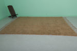 Handwoven Moroccan Wool Rug - 7.2 x 9.9 ft Earth Tone