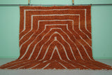 10.8 x 11.6 FT Moroccan Rug – Earthy Orange with Bold Geometric Design