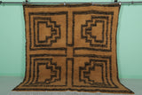 Geometric Moroccan Wool Rug - Earth Tones with Tribal Pattern | 7.1 x 7.9 ft
