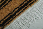 Geometric Moroccan Wool Rug - Earth Tones with Tribal Pattern | 7.1 x 7.9 ft