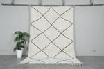 Large Moroccan Beni Ourain Rug 6.6 x 10.5 ft - Handwoven Wool Carpet