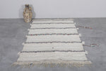 Amazing flatwoven Berber Moroccan rug -  3.5 FT X 5.7 FT