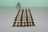 Handmade berber moroccan rug 3.1 FT X 6.3 FT