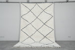 Large Moroccan Beni Ourain Rug 6.6 x 10.5 ft - Handwoven Wool Carpet