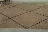 Handcrafted Brown Trellis Rug – Custom Moroccan Rug