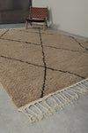 Handcrafted Brown Trellis Rug – Custom Moroccan Rug