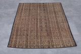 Vintage Tuareg rug 3.6 X 4.8 Feet