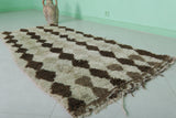 Handmade berber moroccan rug 3.1 FT X 6.3 FT