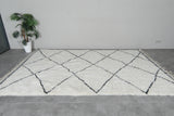 Large Moroccan Beni Ourain Rug 6.6 x 10.5 ft - Handwoven Wool Carpet
