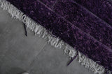 4.6 x 6.3 ft Handmade Moroccan Beni Ourain Rug – Deep Purple Wool