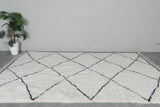 Large Moroccan Beni Ourain Rug 6.6 x 10.5 ft - Handwoven Wool Carpet