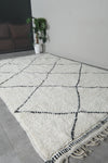 Large Moroccan Beni Ourain Rug 6.6 x 10.5 ft - Handwoven Wool Carpet