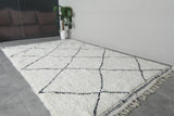 Large Moroccan Beni Ourain Rug 6.6 x 10.5 ft - Handwoven Wool Carpet