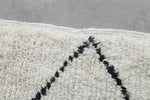Large Moroccan Beni Ourain Rug 6.6 x 10.5 ft - Handwoven Wool Carpet
