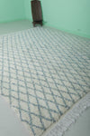 Large Moroccan Diamond Pattern Rug - Handcrafted Berber Wool | 8.2 x 9.7 ft
