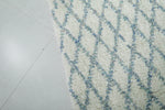 Large Moroccan Diamond Pattern Rug - Handcrafted Berber Wool | 8.2 x 9.7 ft