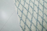 Large Moroccan Diamond Pattern Rug - Handcrafted Berber Wool | 8.2 x 9.7 ft