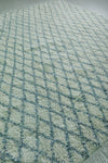 Large Moroccan Diamond Pattern Rug - Handcrafted Berber Wool | 8.2 x 9.7 ft