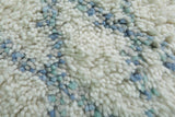 Large Moroccan Diamond Pattern Rug - Handcrafted Berber Wool | 8.2 x 9.7 ft