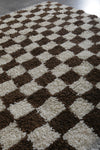 Moroccan handmade checkered rug  5.2 FT X 5.8 FT